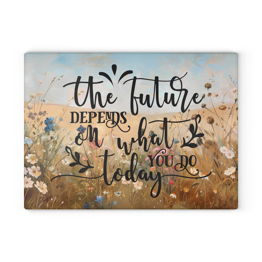 Inspirational Glass Cutting Board