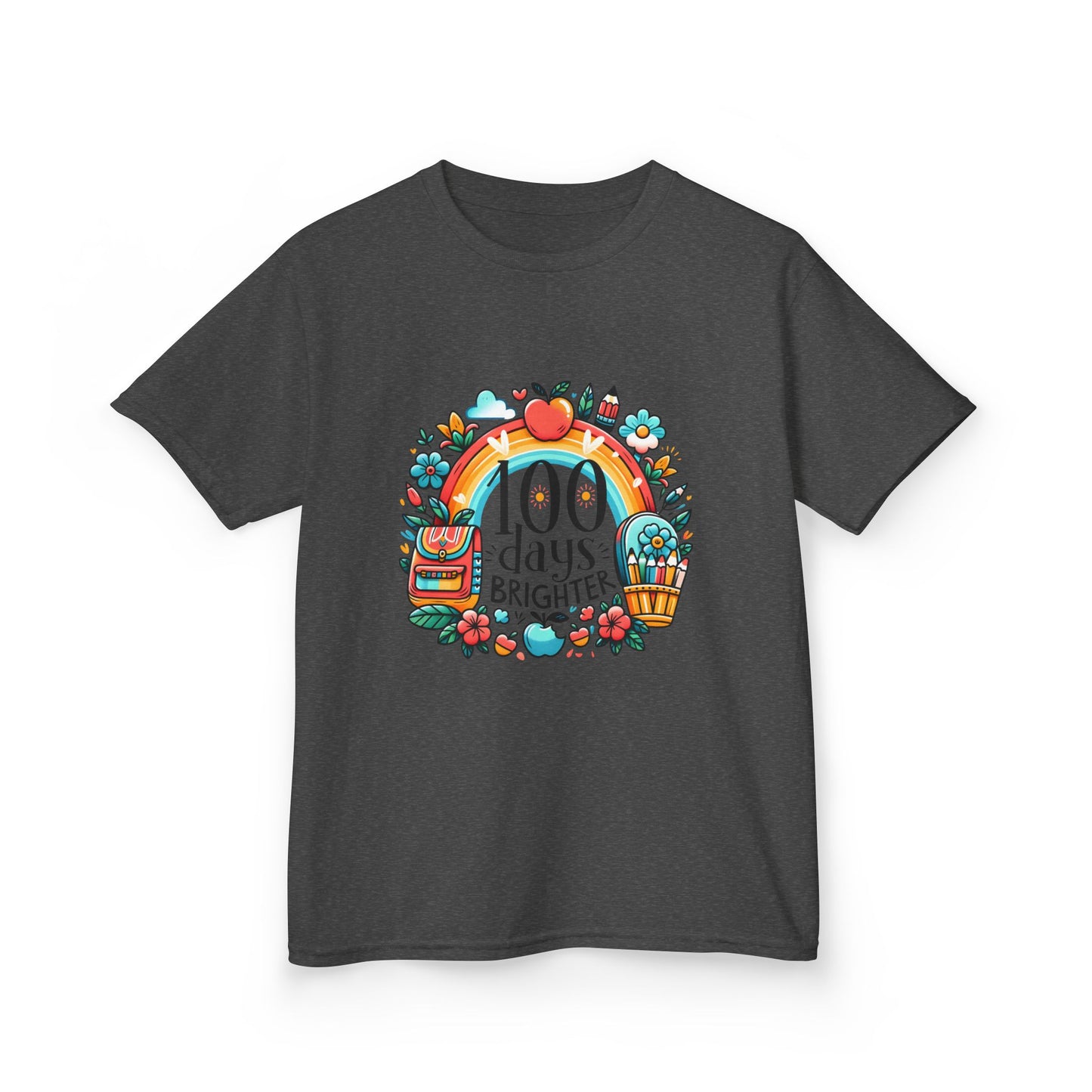 "100 Days Brighter" Children's Heavy Cotton Tee