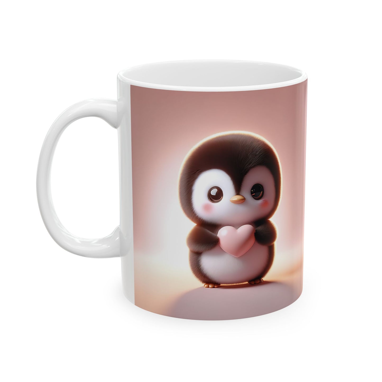 Valentine's Penguin Ceramic Mug