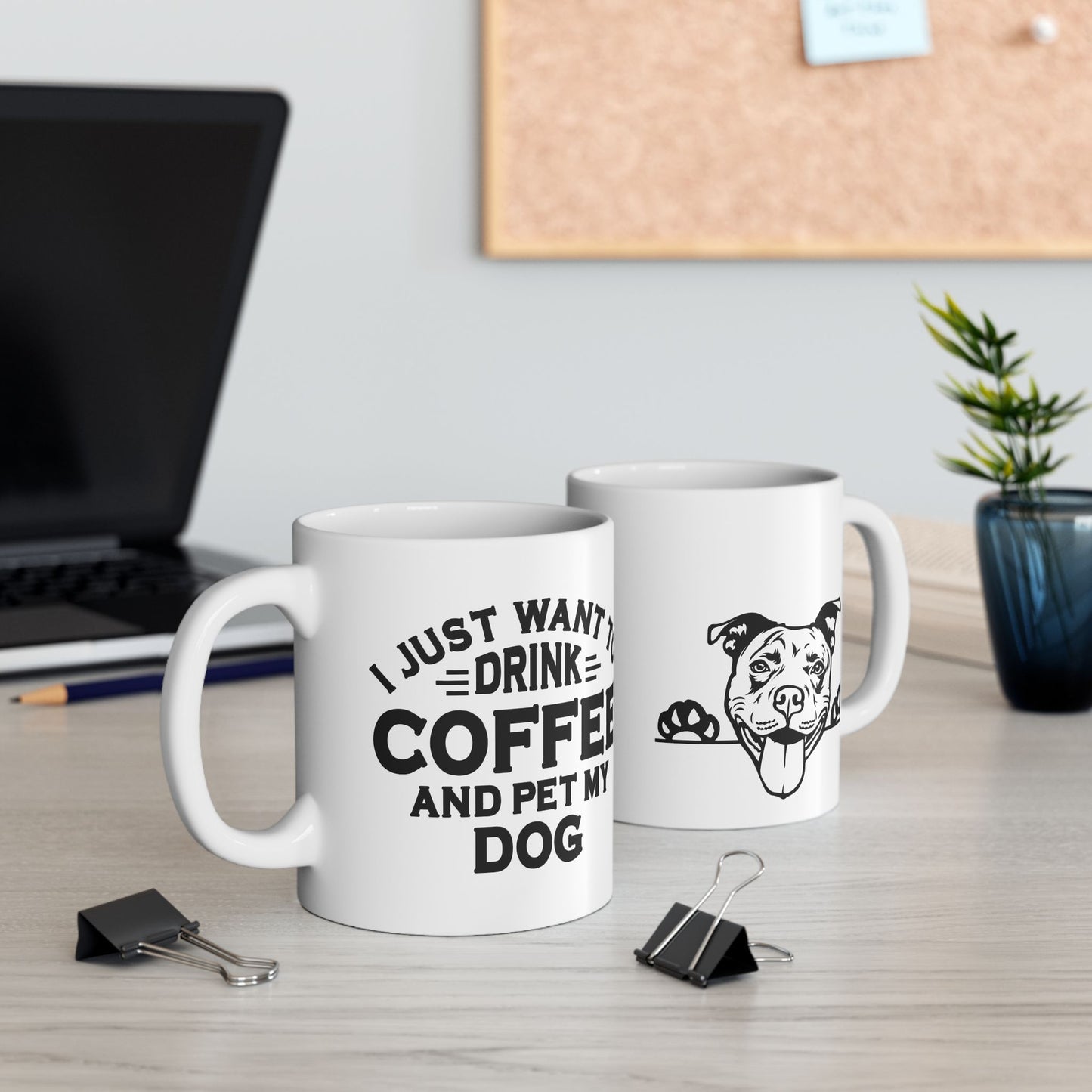 Dog Lover's Ceramic Mug - Pit Bull