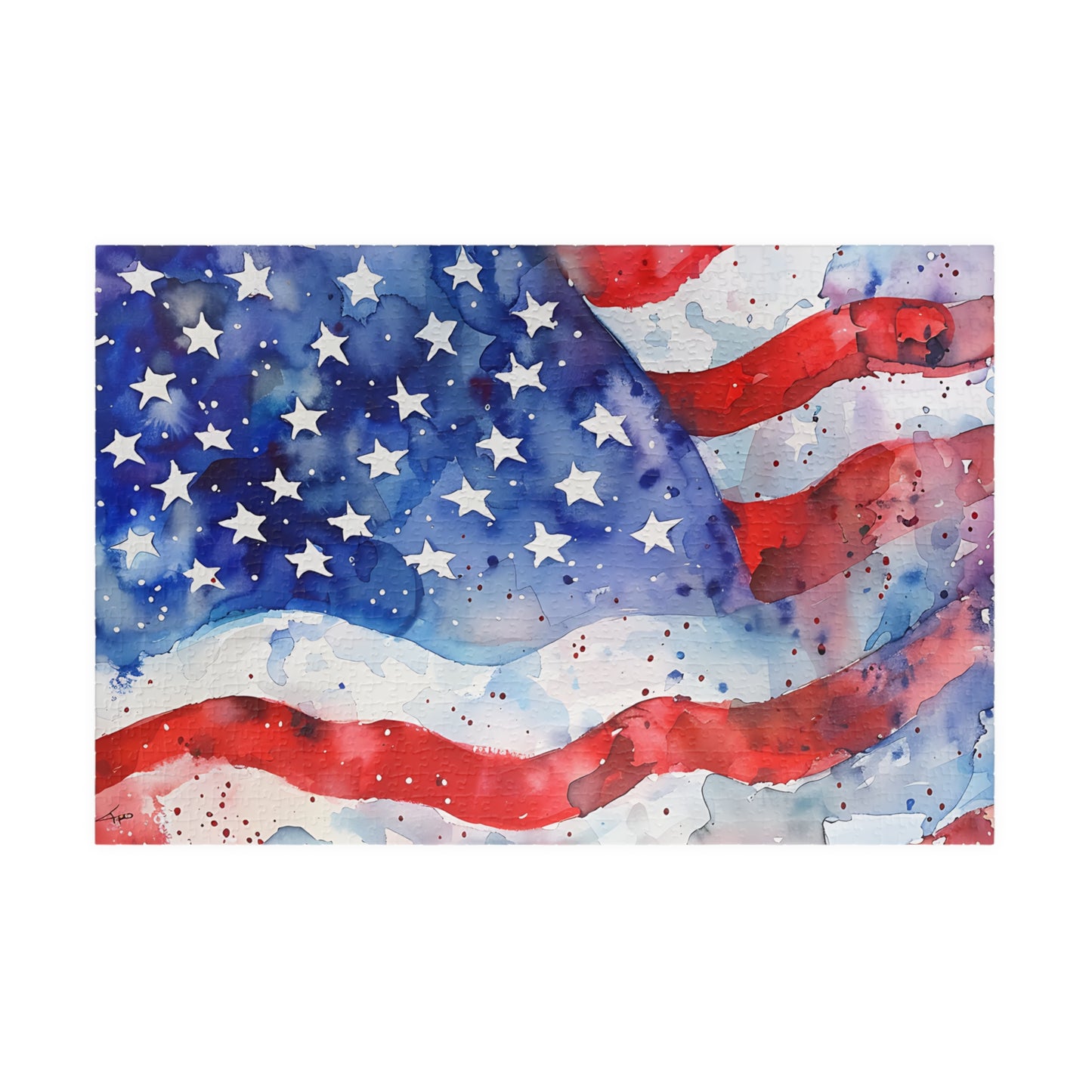 Patriotic Puzzle - American Flag Design, 110-1014 Pieces
