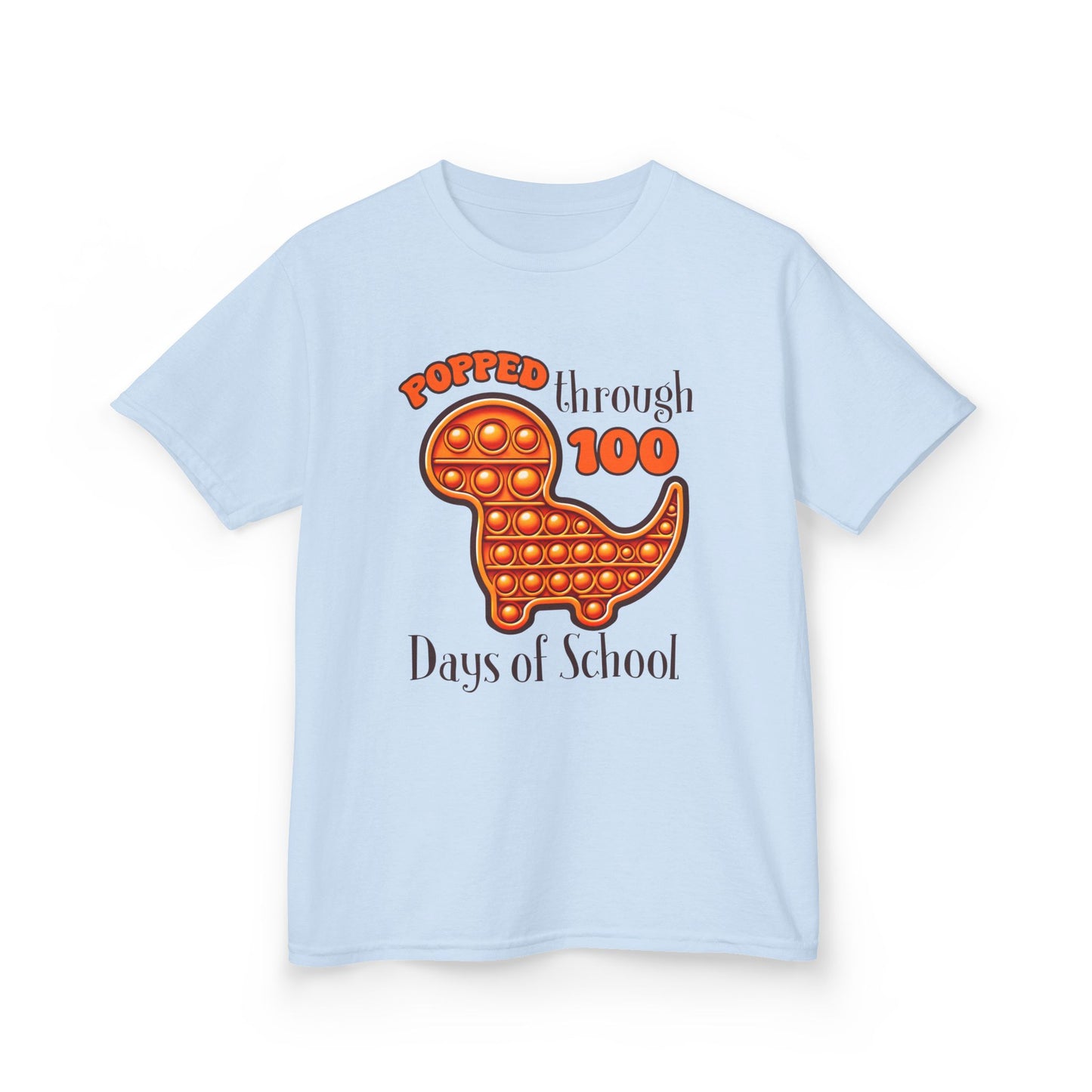 "Popped Through 100 Days of School" Children's Heavy Cotton Tee