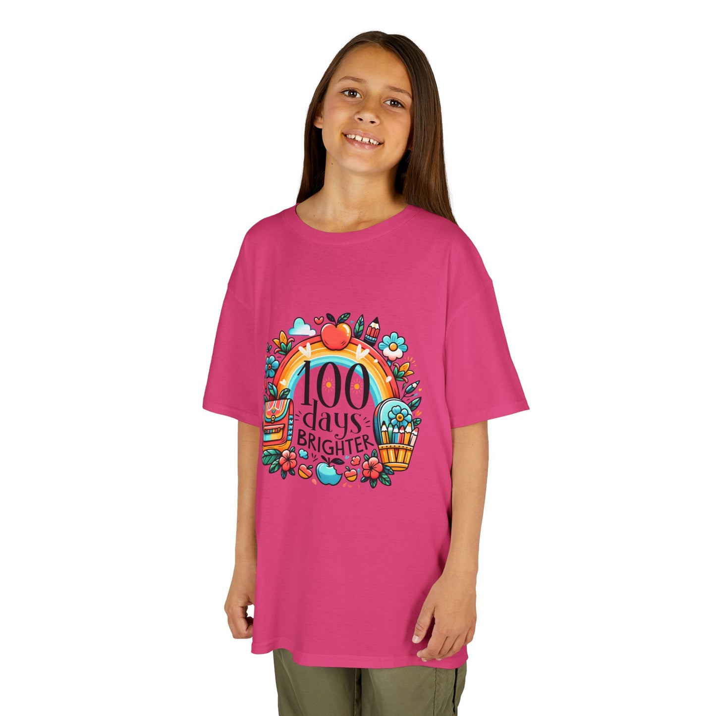 "100 Days Brighter" Children's Heavy Cotton Tee