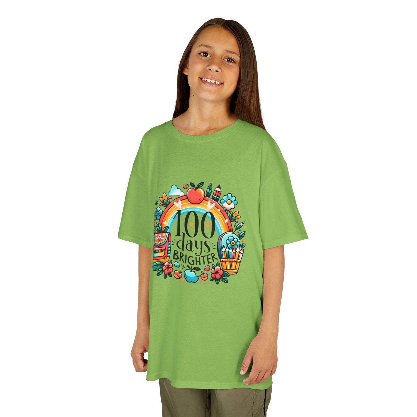 "100 Days Brighter" Children's Heavy Cotton Tee