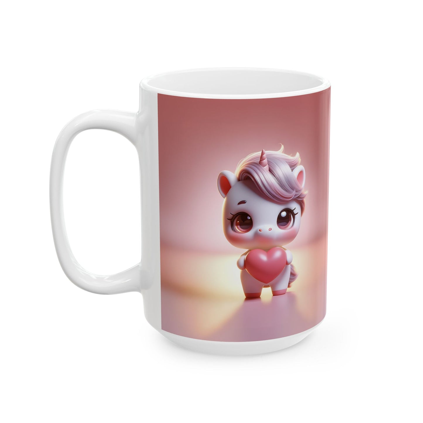 Valentine's Unicorn Ceramic Mug