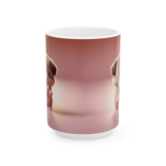 Valentine's Puppy Ceramic Mug