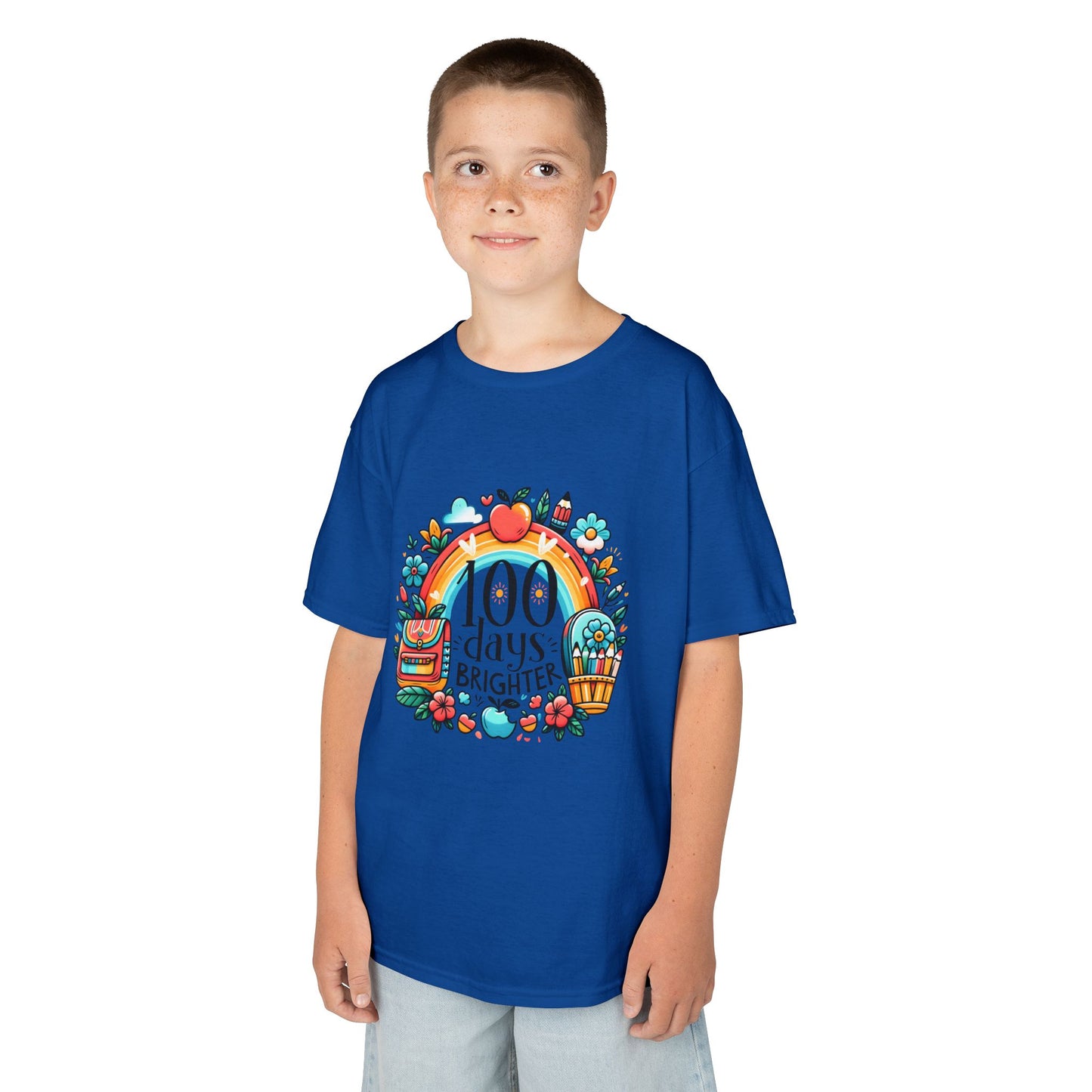 "100 Days Brighter" Children's Heavy Cotton Tee