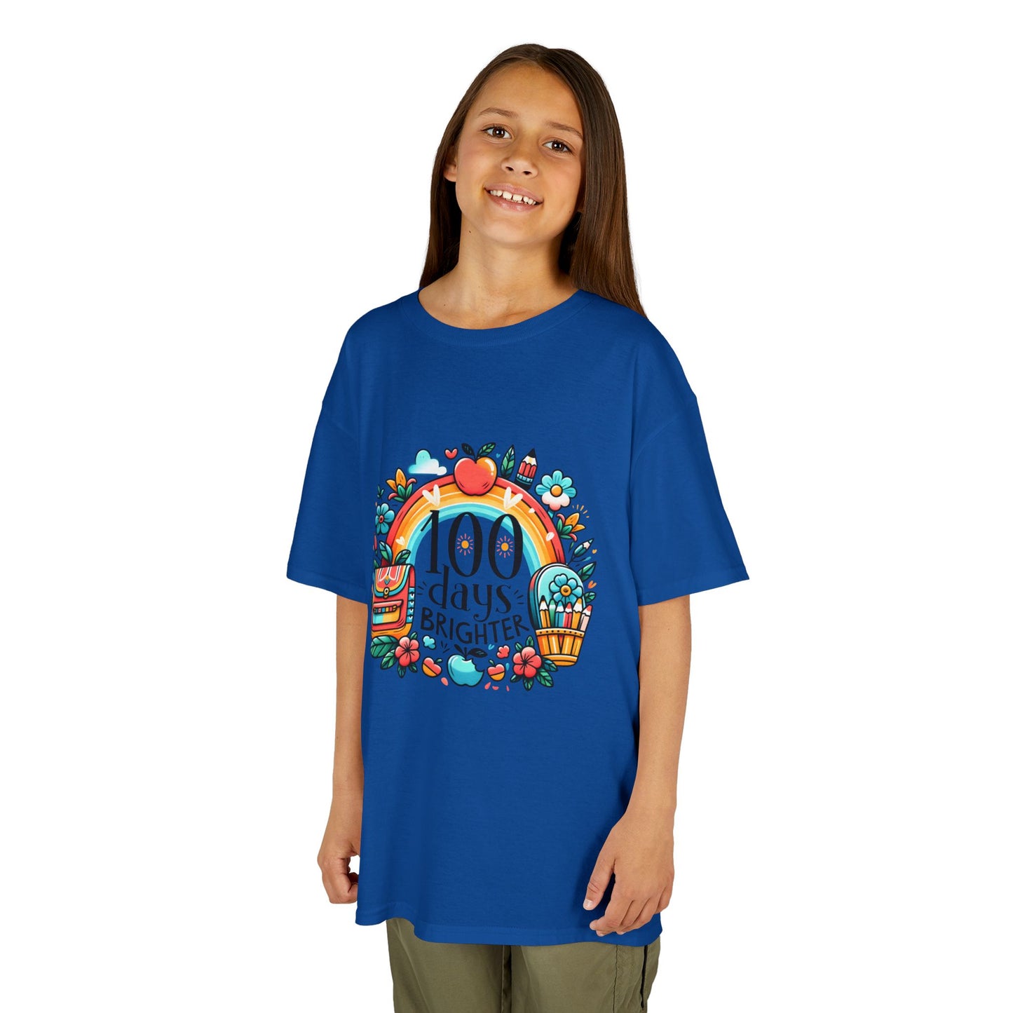 "100 Days Brighter" Children's Heavy Cotton Tee
