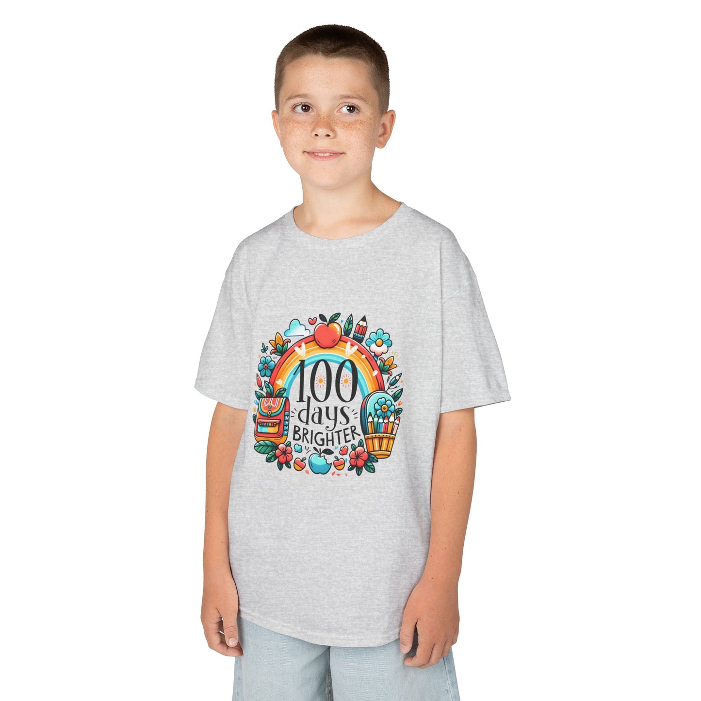 "100 Days Brighter" Children's Heavy Cotton Tee