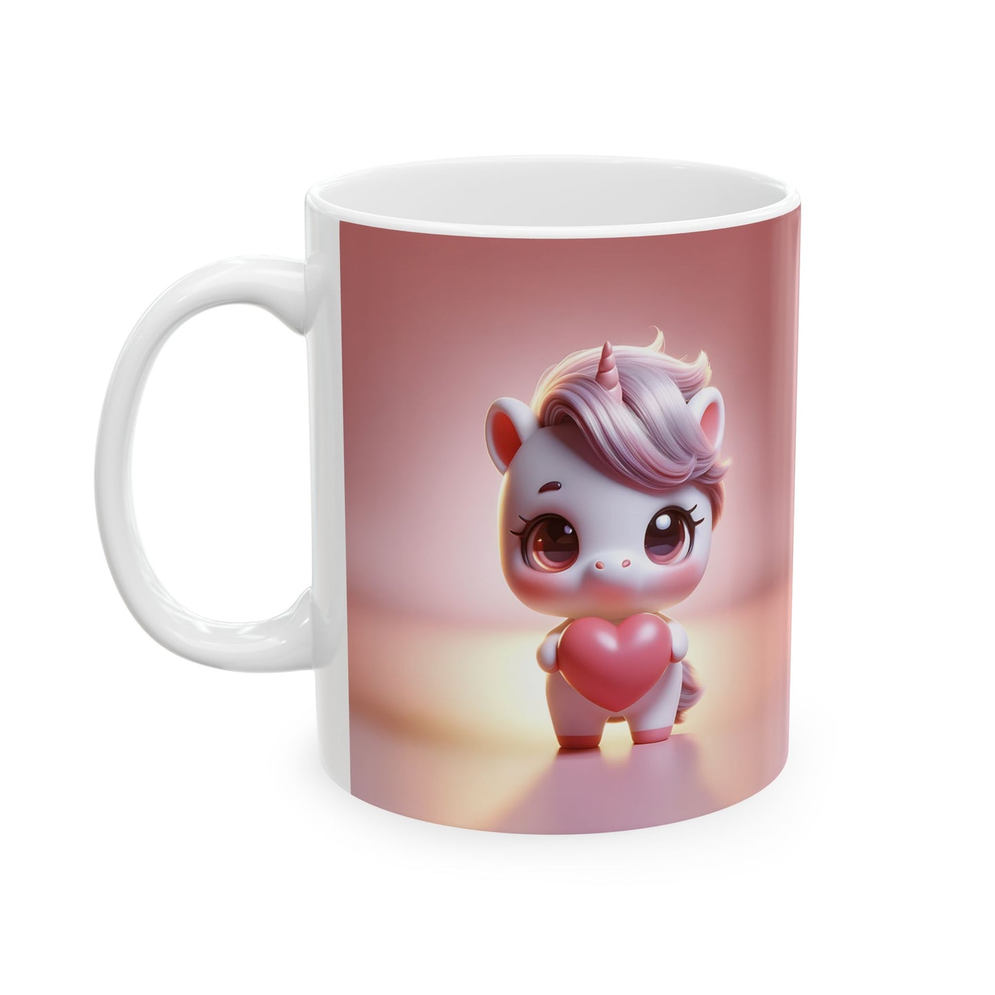 Valentine's Unicorn Ceramic Mug