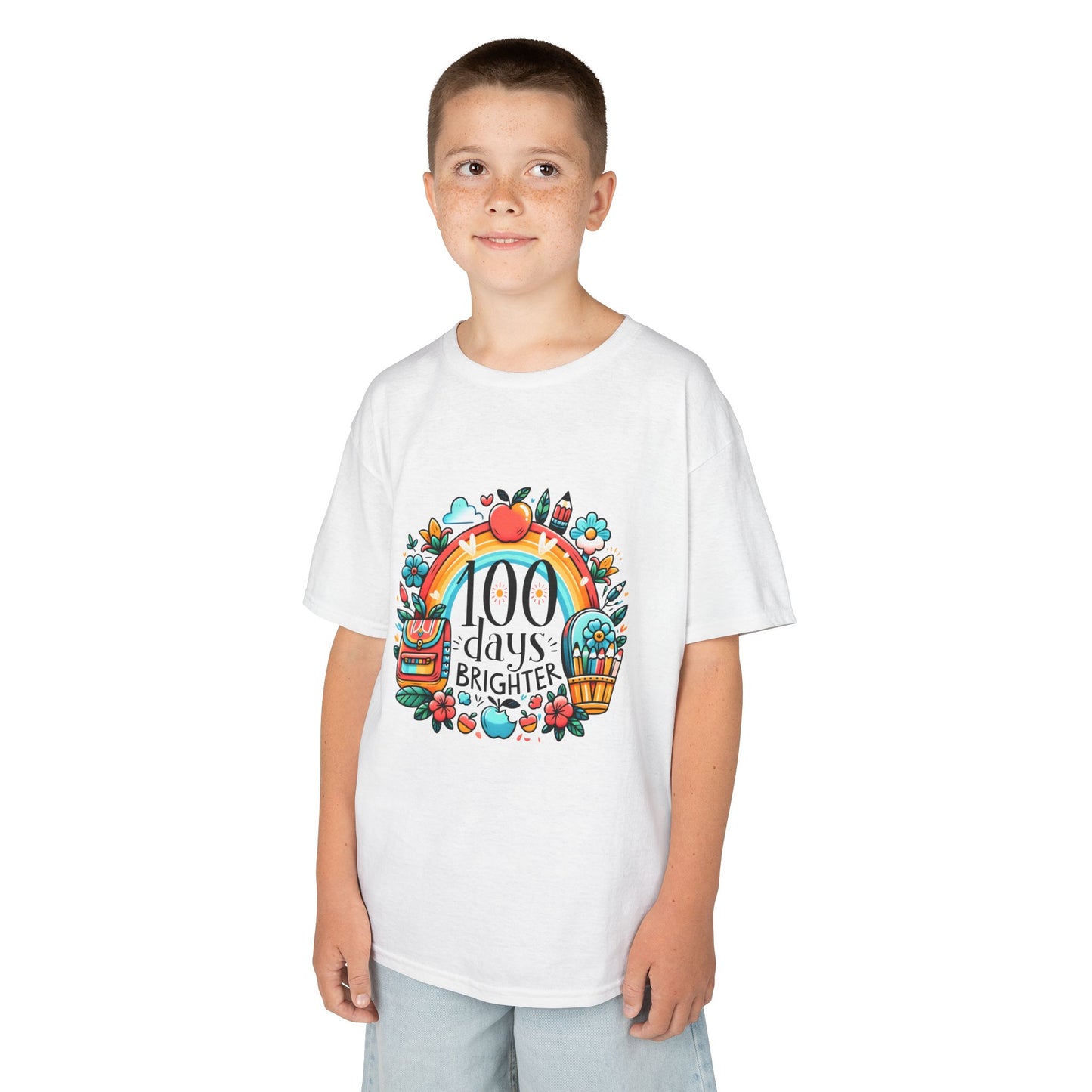 "100 Days Brighter" Children's Heavy Cotton Tee