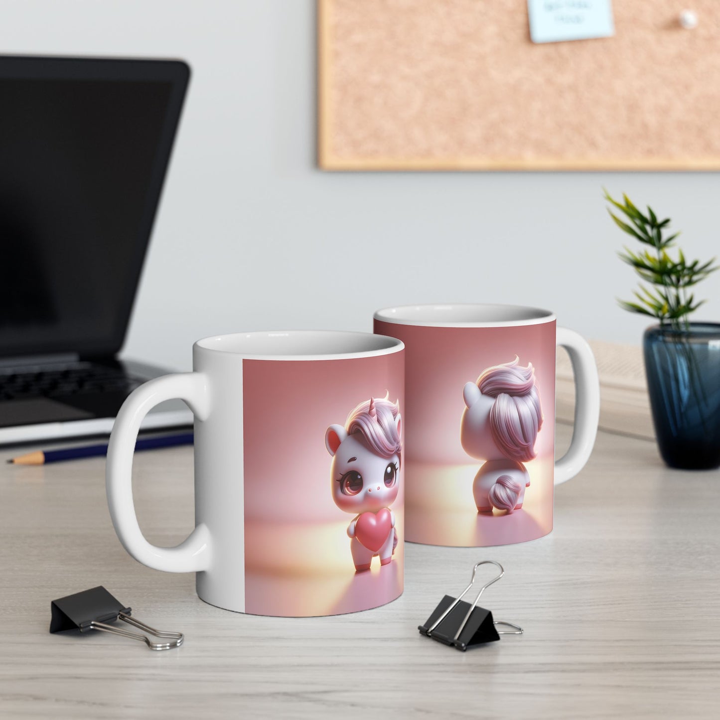 Valentine's Unicorn Ceramic Mug