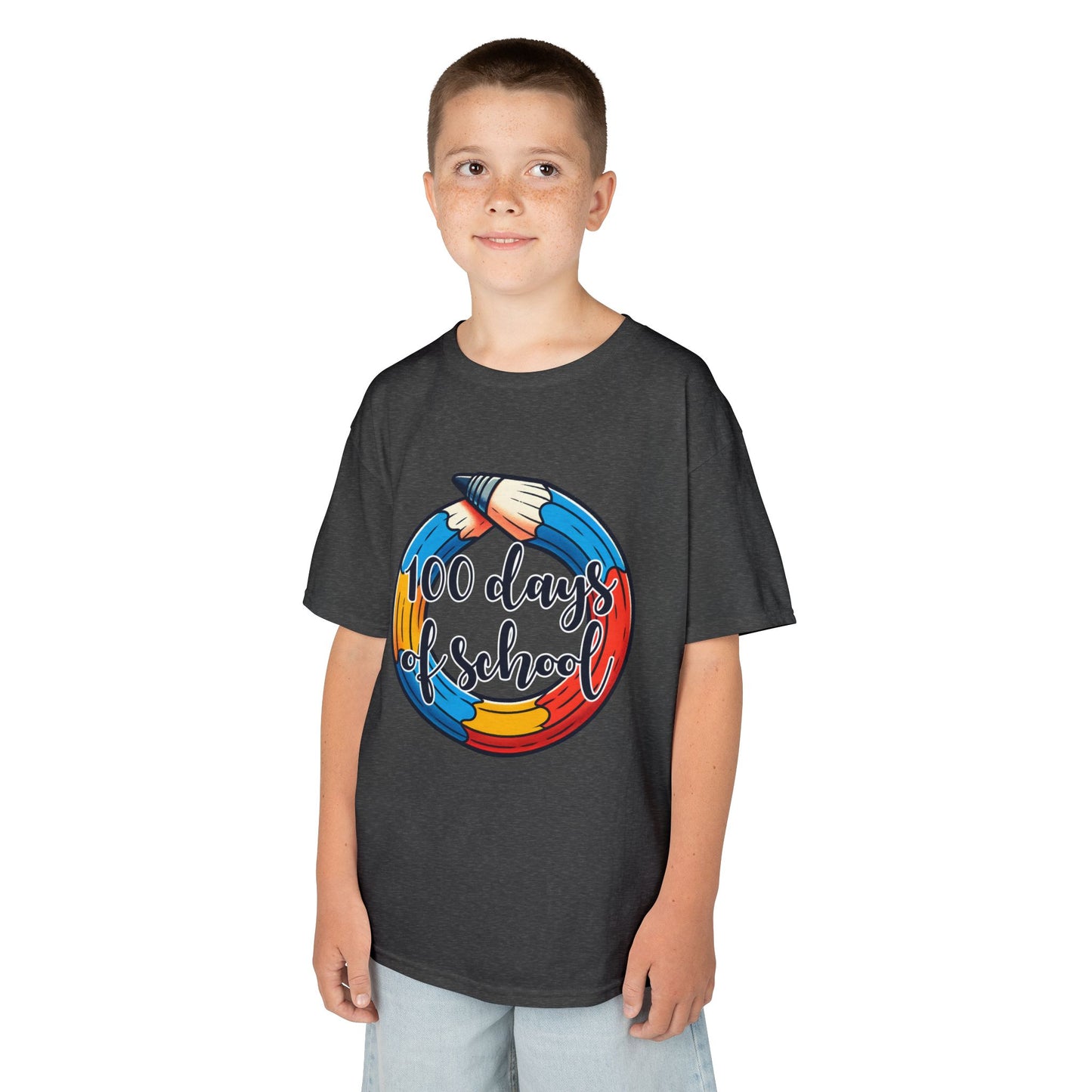 "100 Days of School" Children's Heavy Cotton Tee