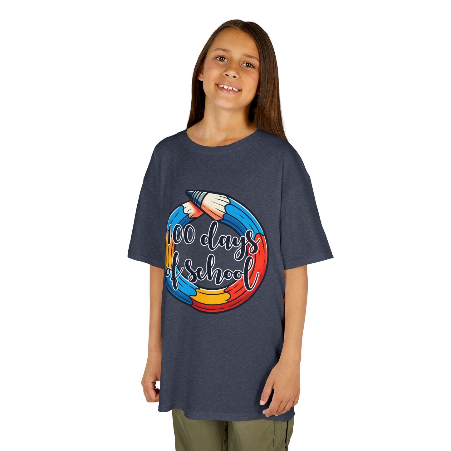 "100 Days of School" Children's Heavy Cotton Tee