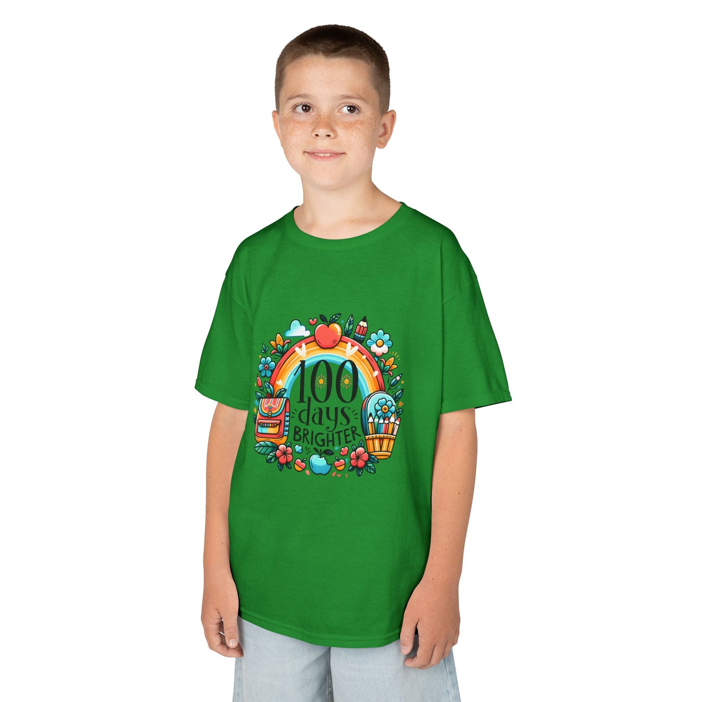"100 Days Brighter" Children's Heavy Cotton Tee