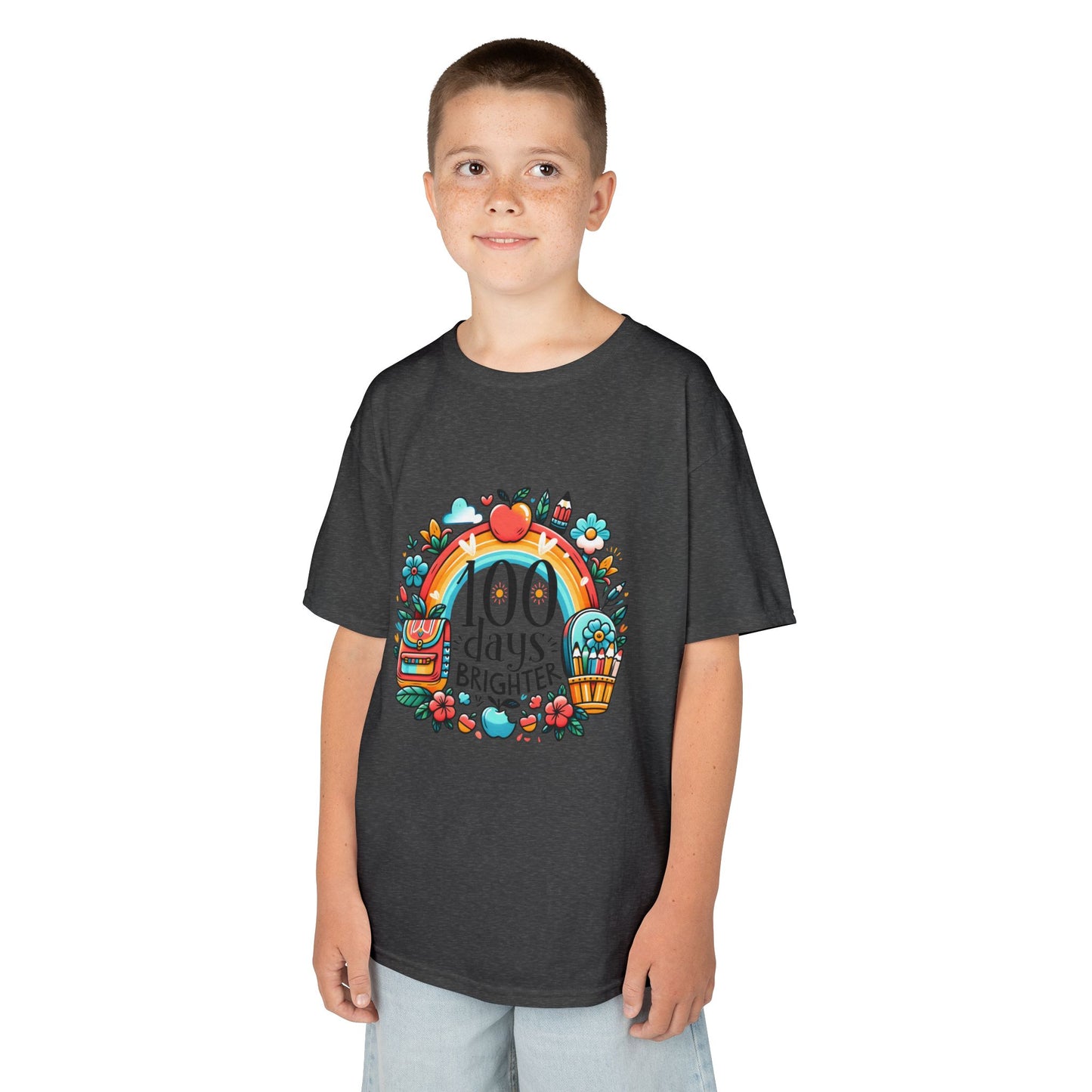 "100 Days Brighter" Children's Heavy Cotton Tee