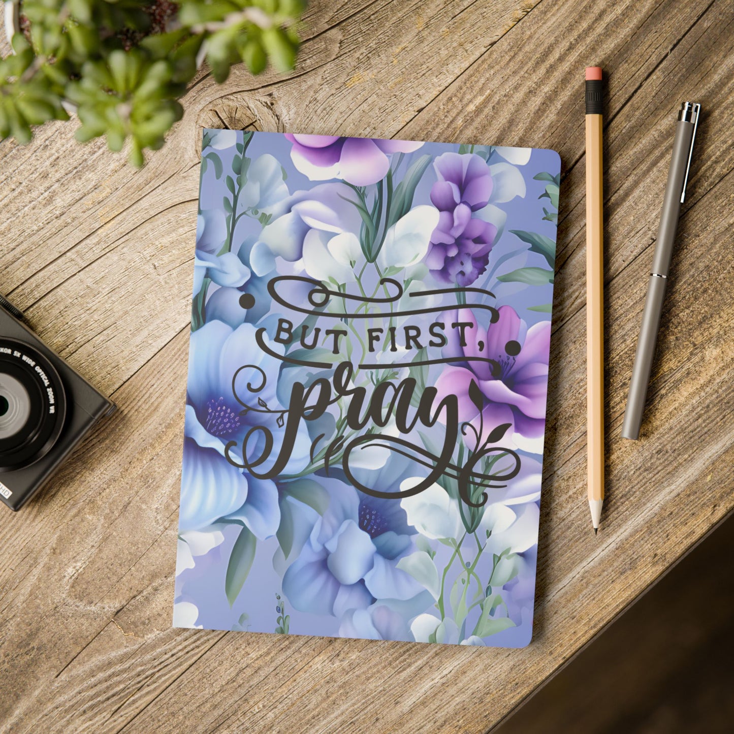 "But Pray First" Floral Journal