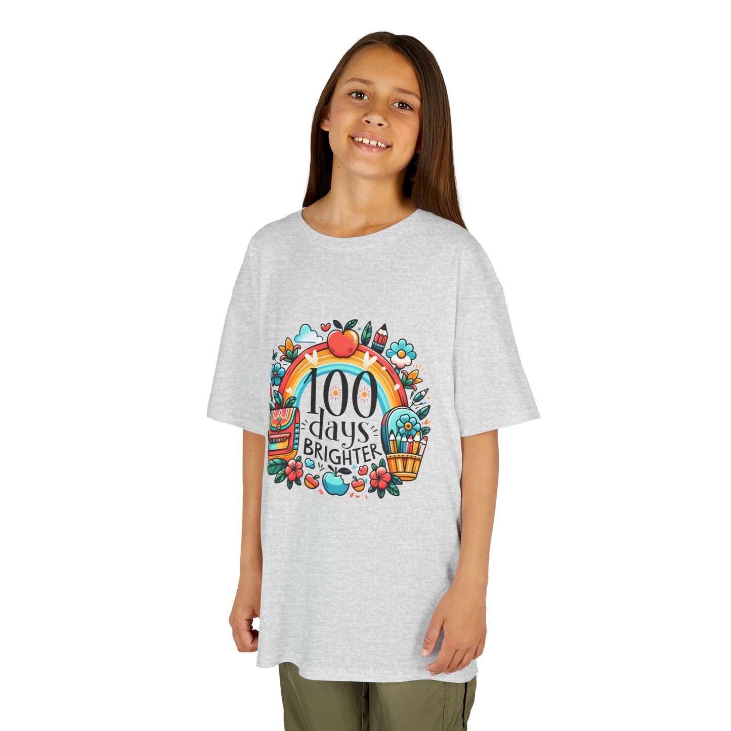 "100 Days Brighter" Children's Heavy Cotton Tee