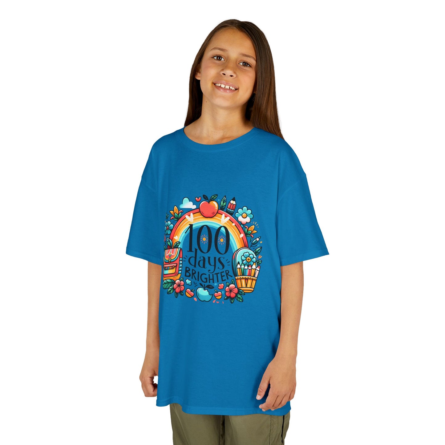 "100 Days Brighter" Children's Heavy Cotton Tee
