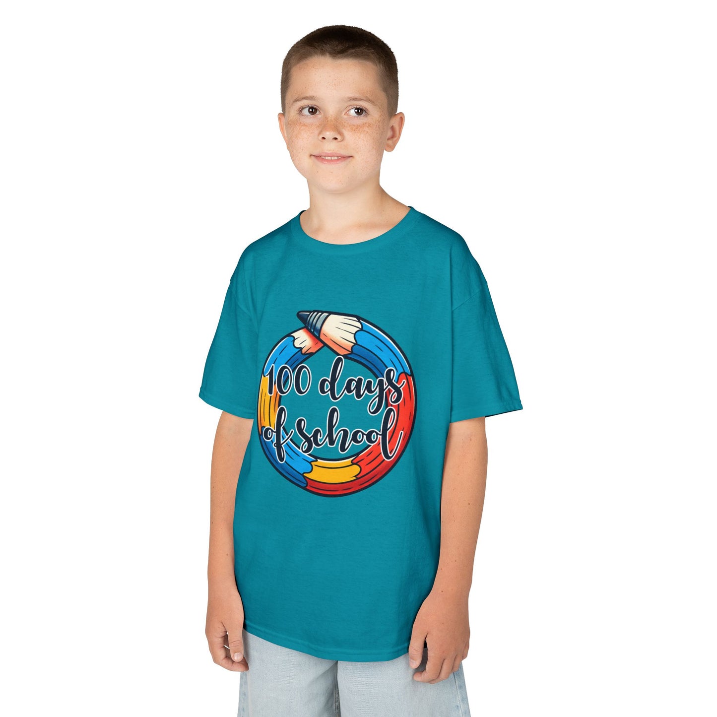 "100 Days of School" Children's Heavy Cotton Tee