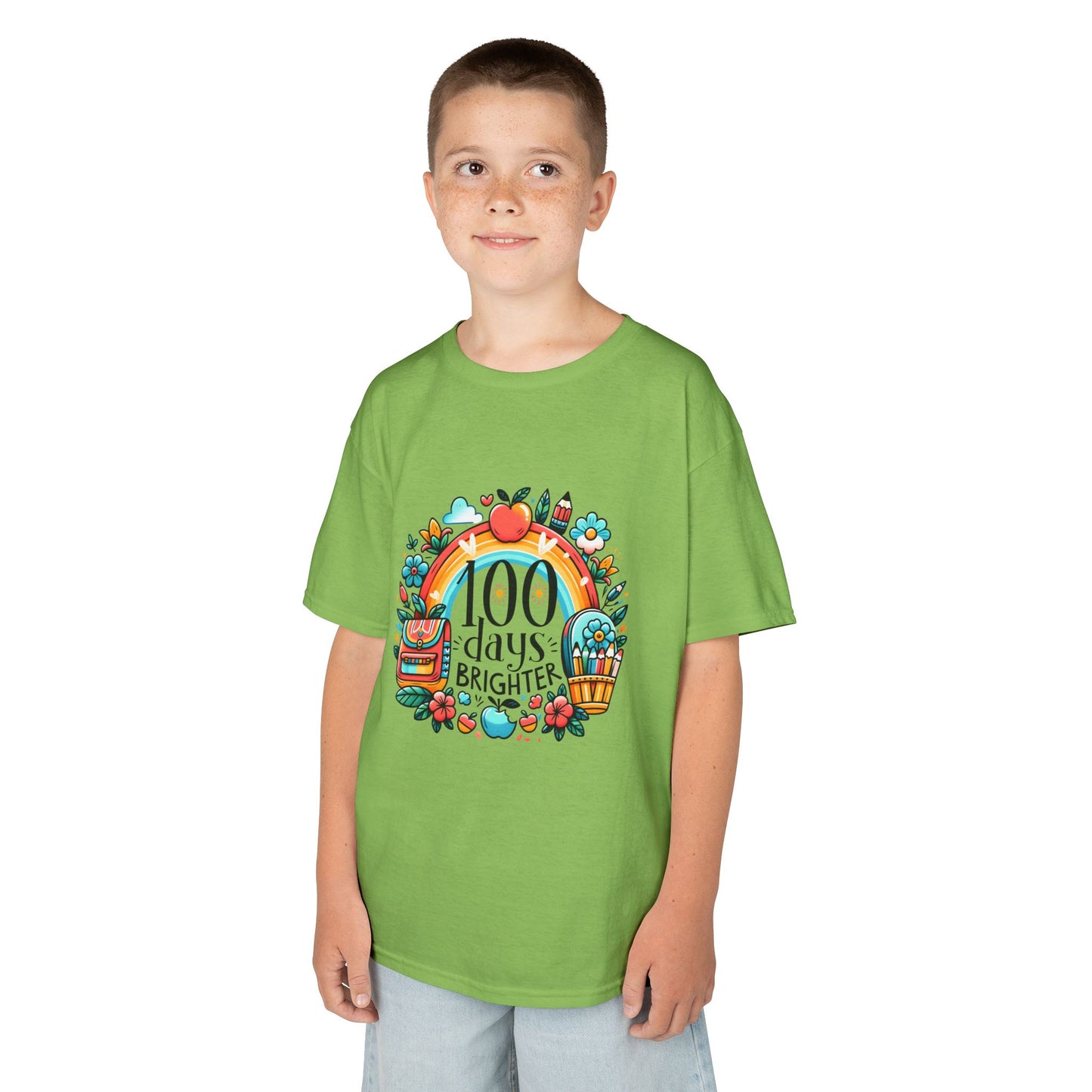 "100 Days Brighter" Children's Heavy Cotton Tee