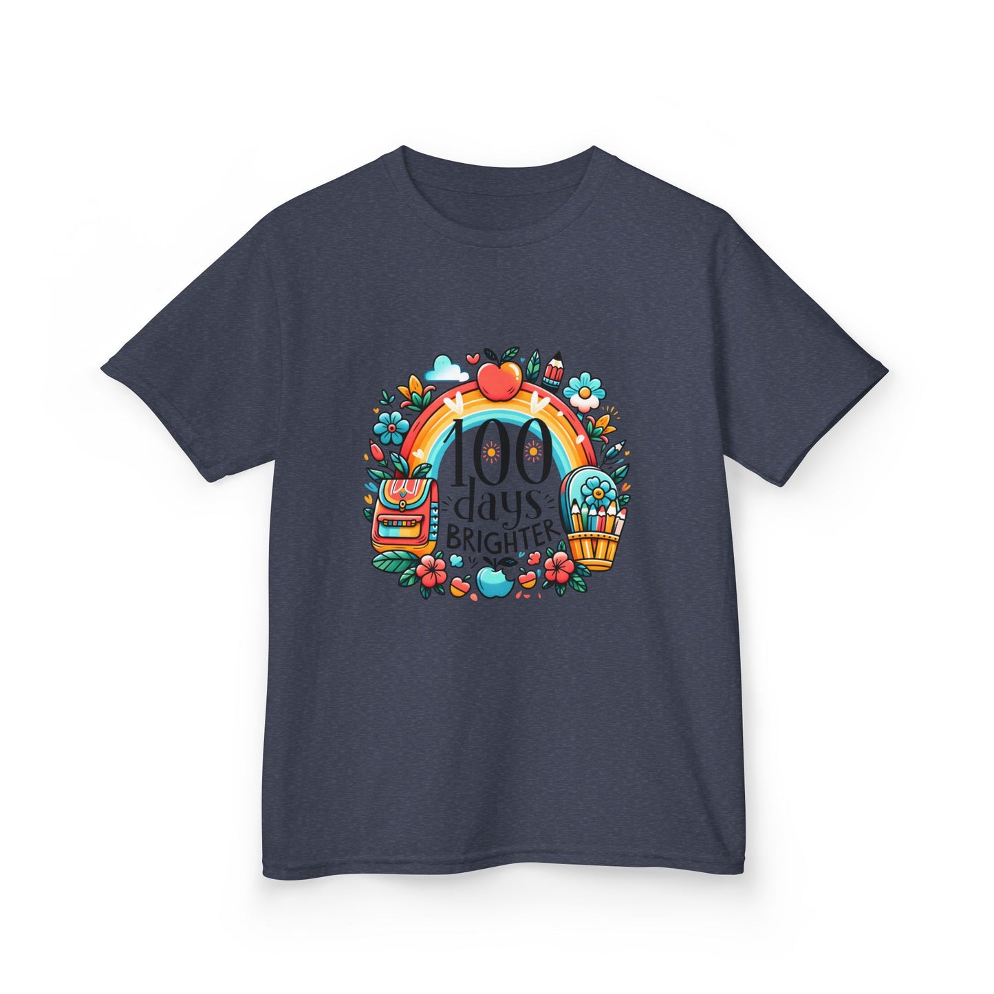 "100 Days Brighter" Children's Heavy Cotton Tee