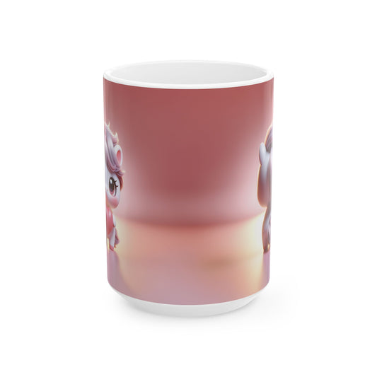 Valentine's Unicorn Ceramic Mug