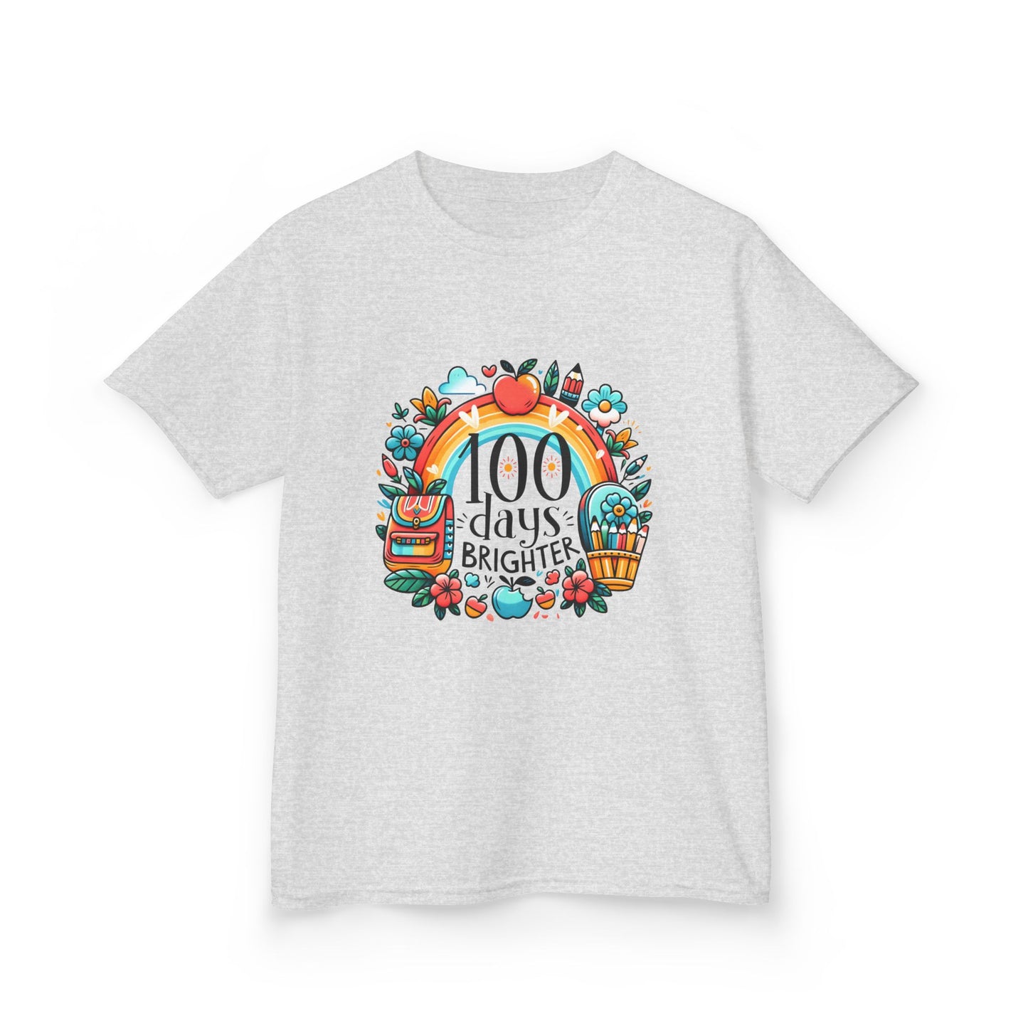 "100 Days Brighter" Children's Heavy Cotton Tee