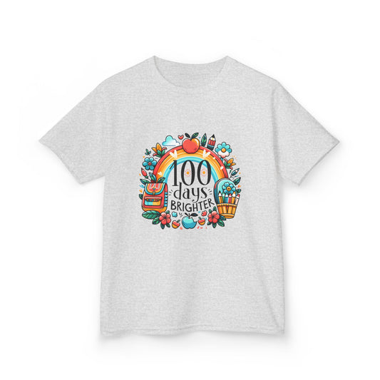"100 Days Brighter" Children's Heavy Cotton Tee