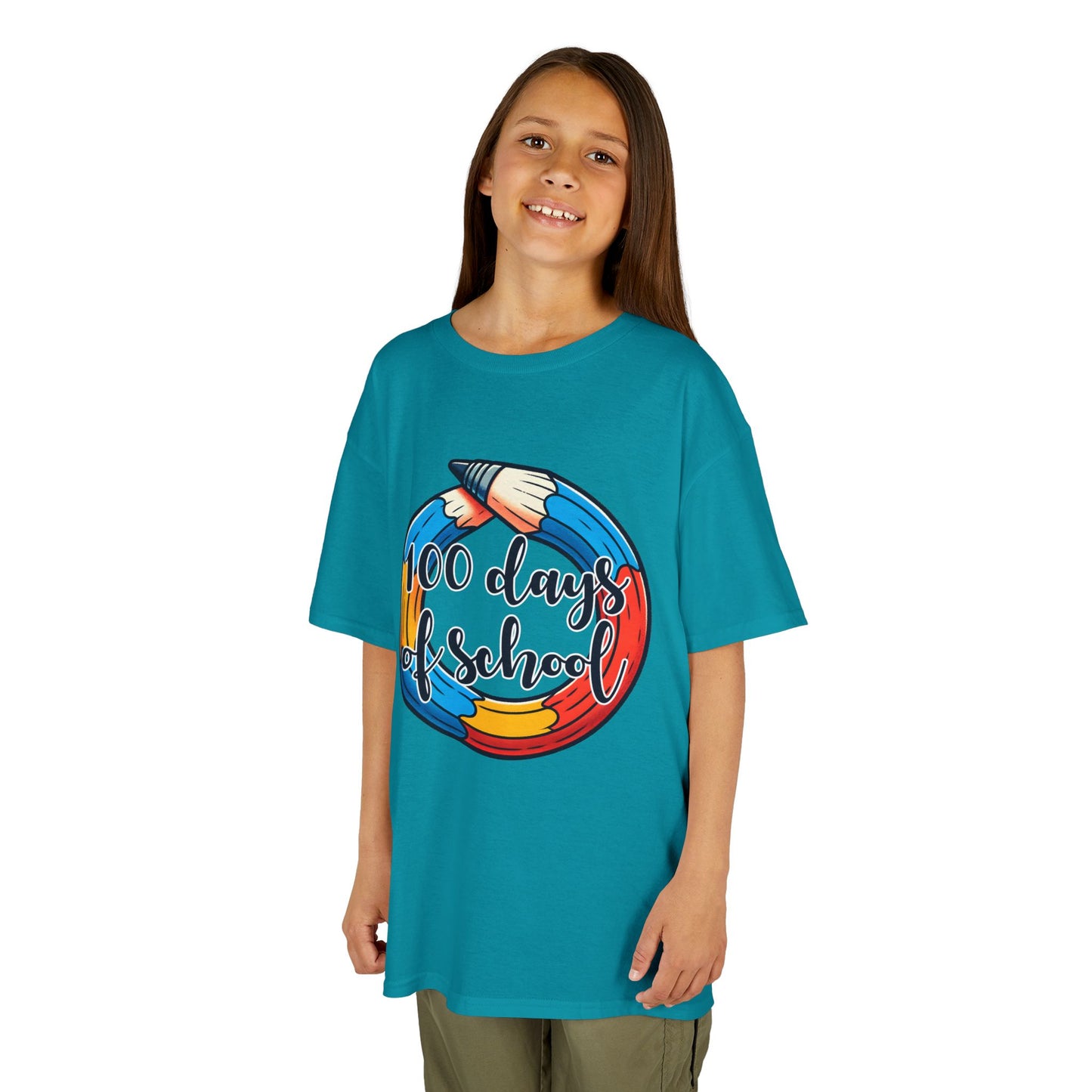 "100 Days of School" Children's Heavy Cotton Tee