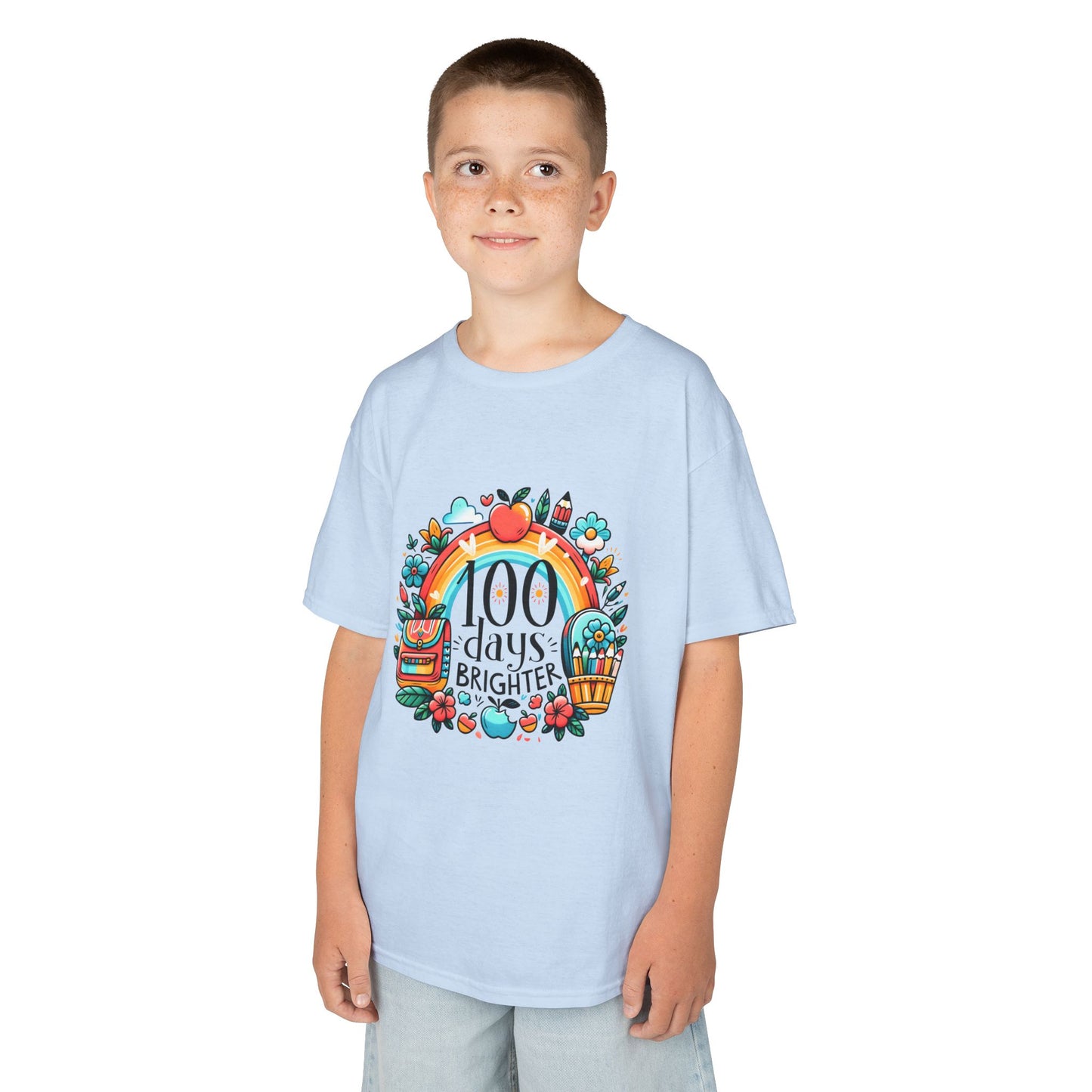 "100 Days Brighter" Children's Heavy Cotton Tee
