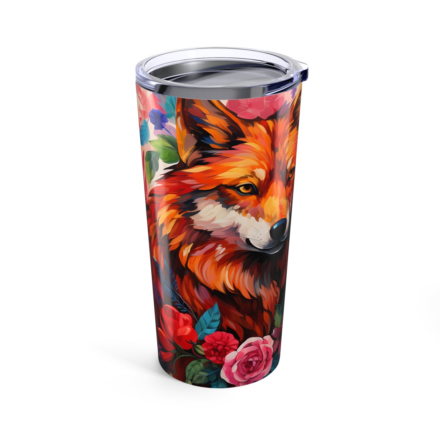 Floral Wolves 20oz Tumbler