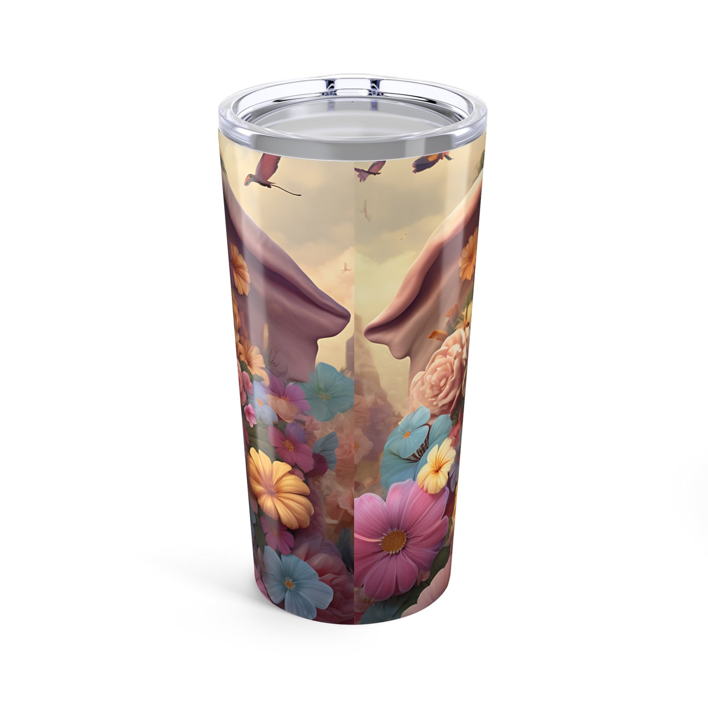 Floral Elephant 20oz Tumbler