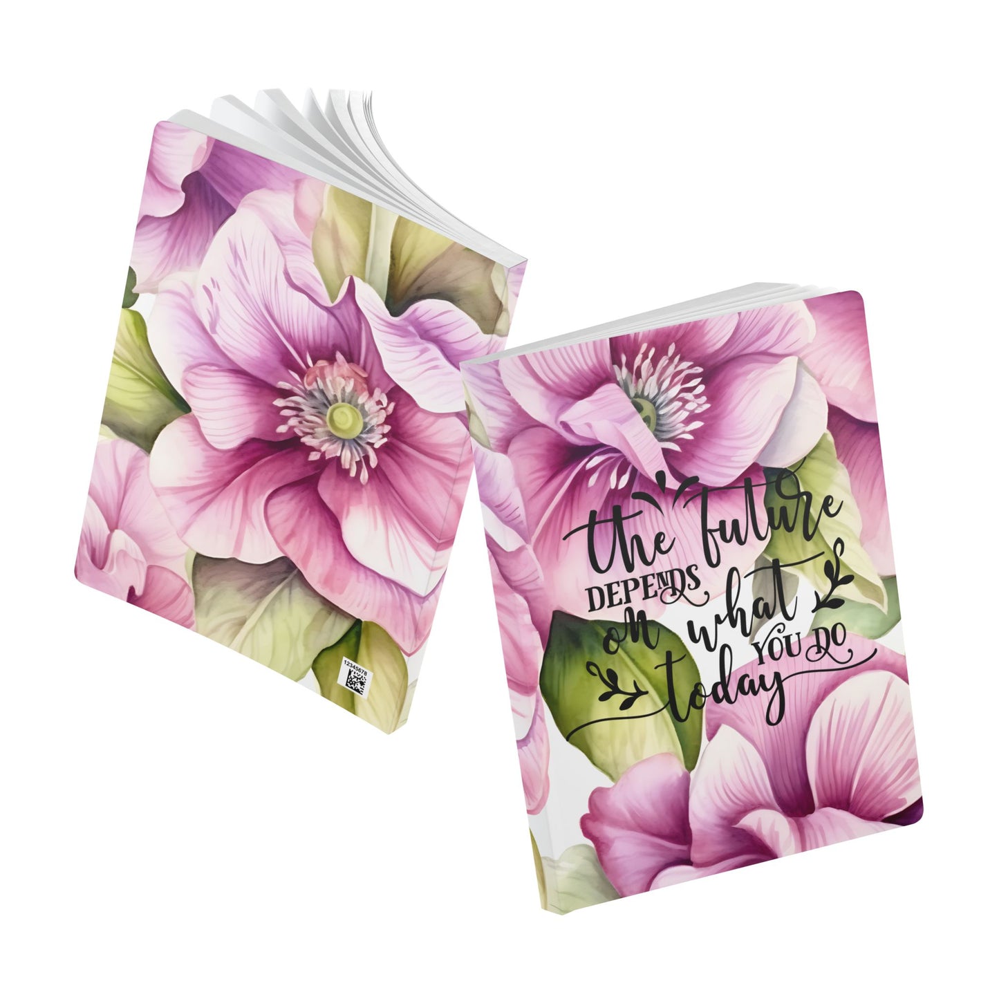 "The Future Depends On What You Do Today" Floral Journal