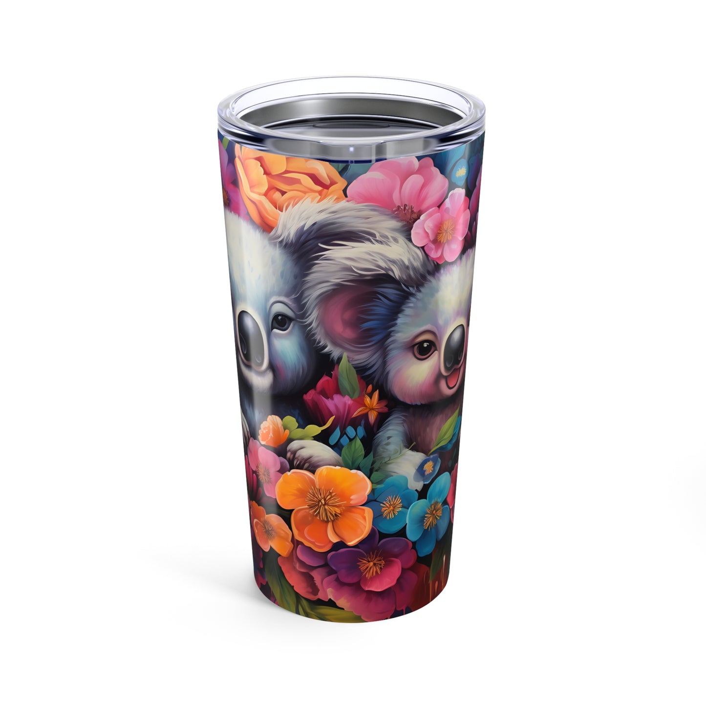 Floral Koala 20oz Tumbler