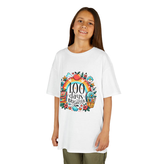 "100 Days Brighter" Children's Heavy Cotton Tee