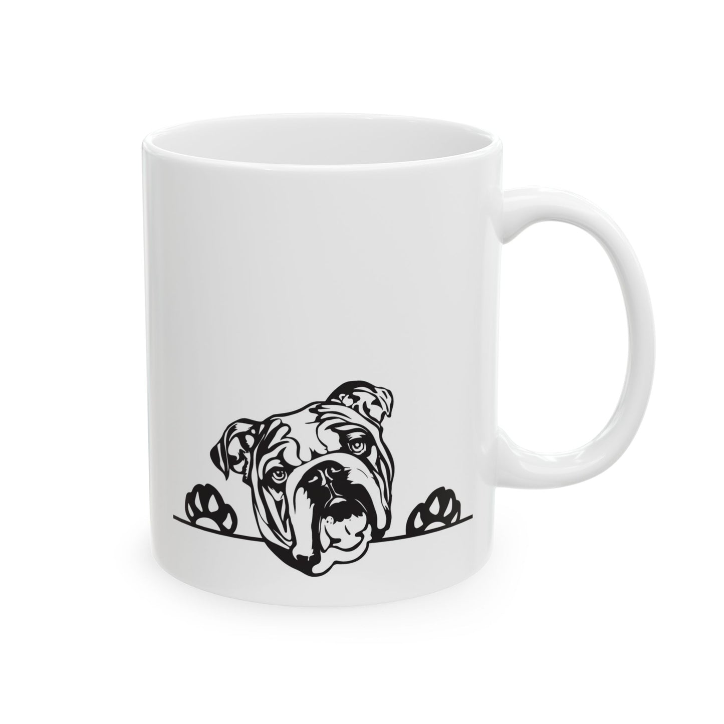 Dog Lover's Ceramic Mug - English Bulldog