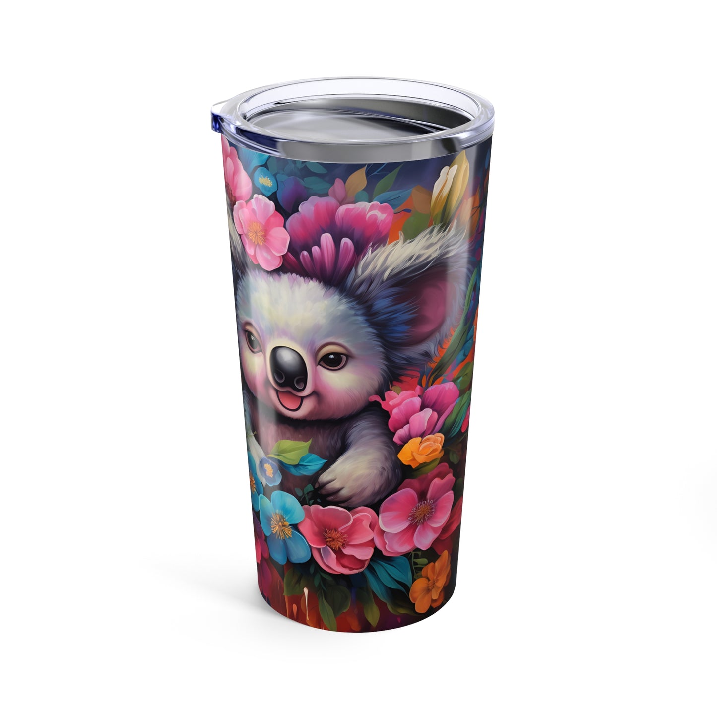 Floral Koala 20oz Tumbler