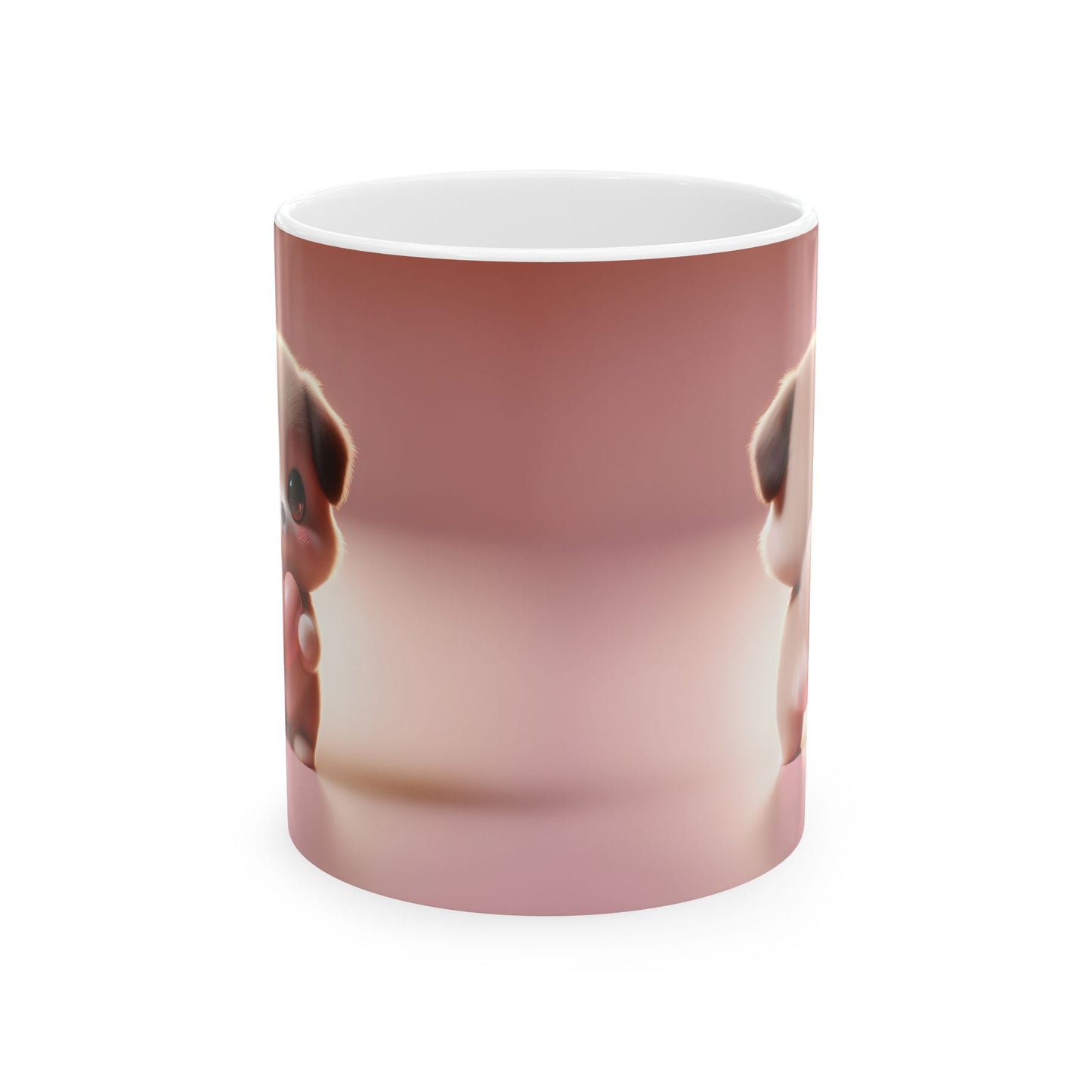 Valentine's Puppy Ceramic Mug