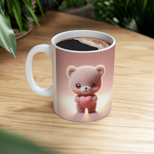 Valentine's Teddy Bear Ceramic Mug