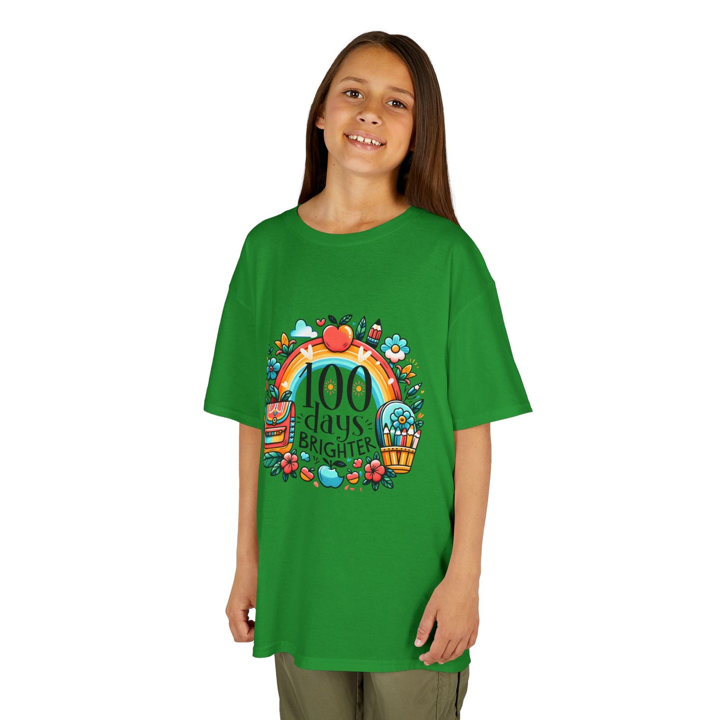 "100 Days Brighter" Children's Heavy Cotton Tee