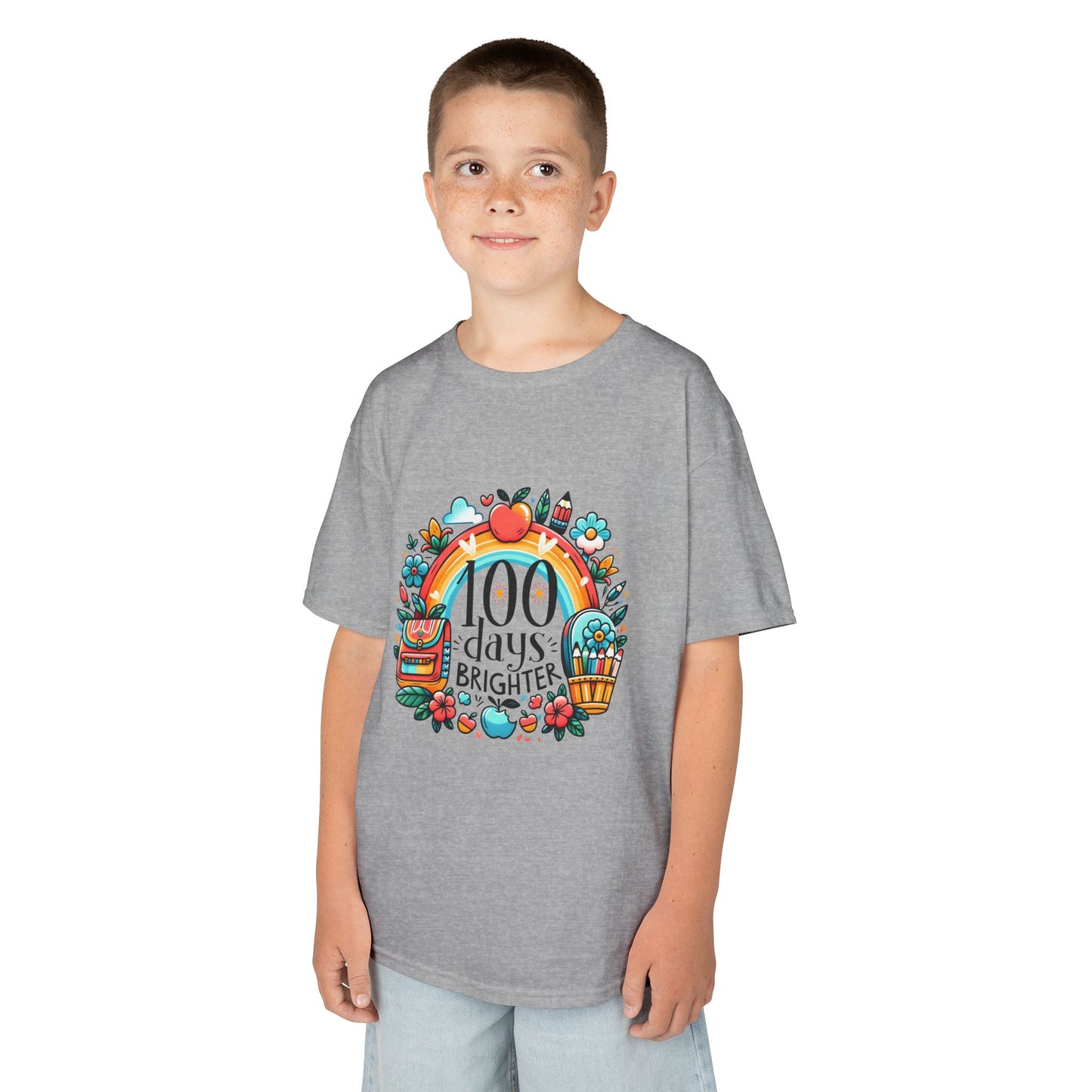 "100 Days Brighter" Children's Heavy Cotton Tee