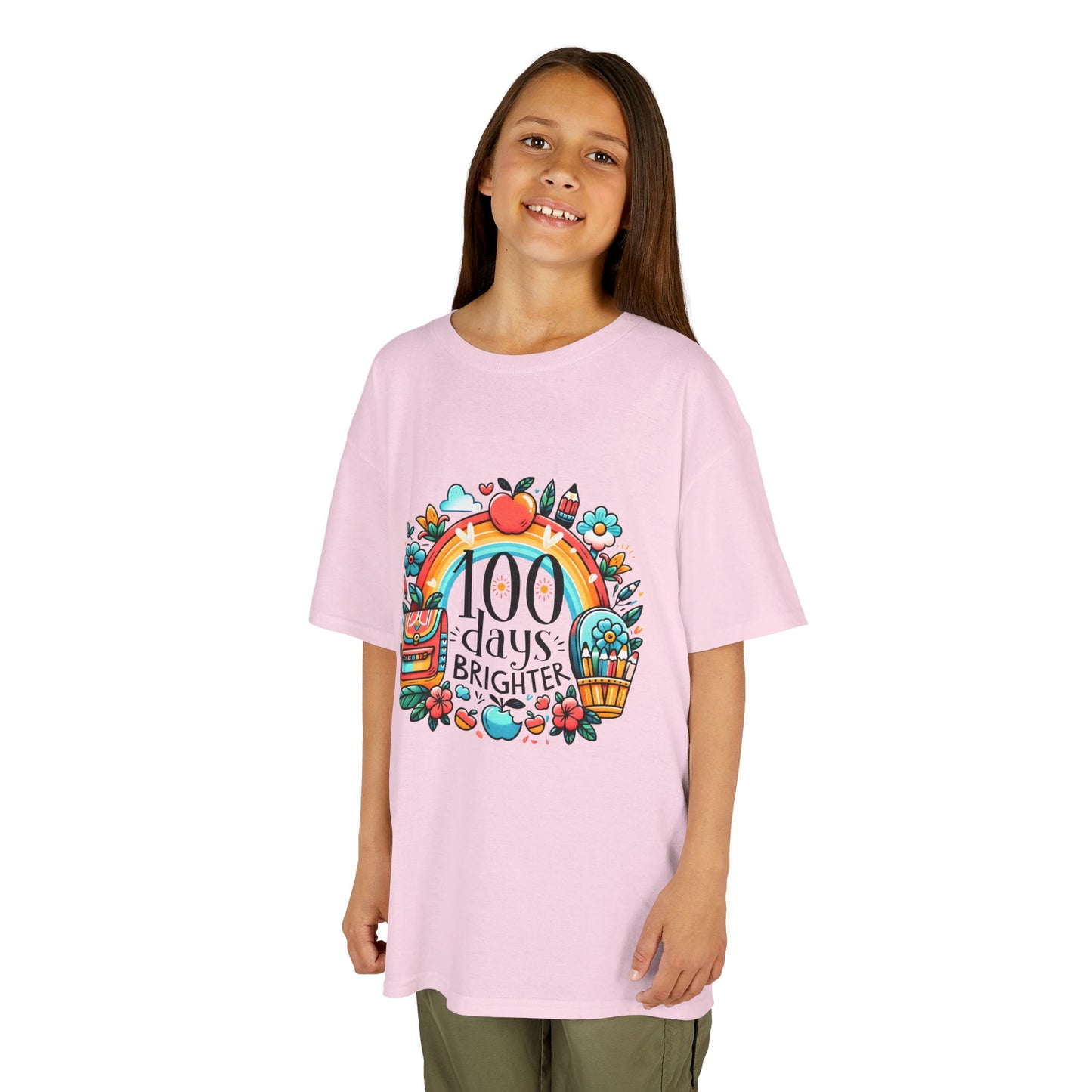 "100 Days Brighter" Children's Heavy Cotton Tee