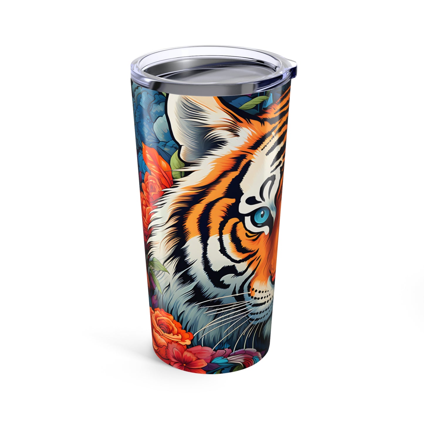 Floral Tiger 20oz Tumbler