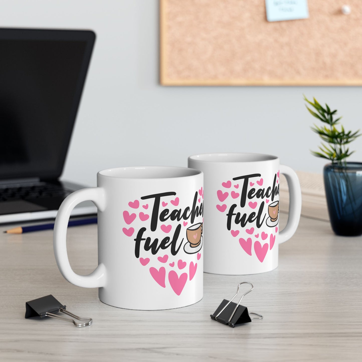 "Teacher Fuel" Ceramic Mug