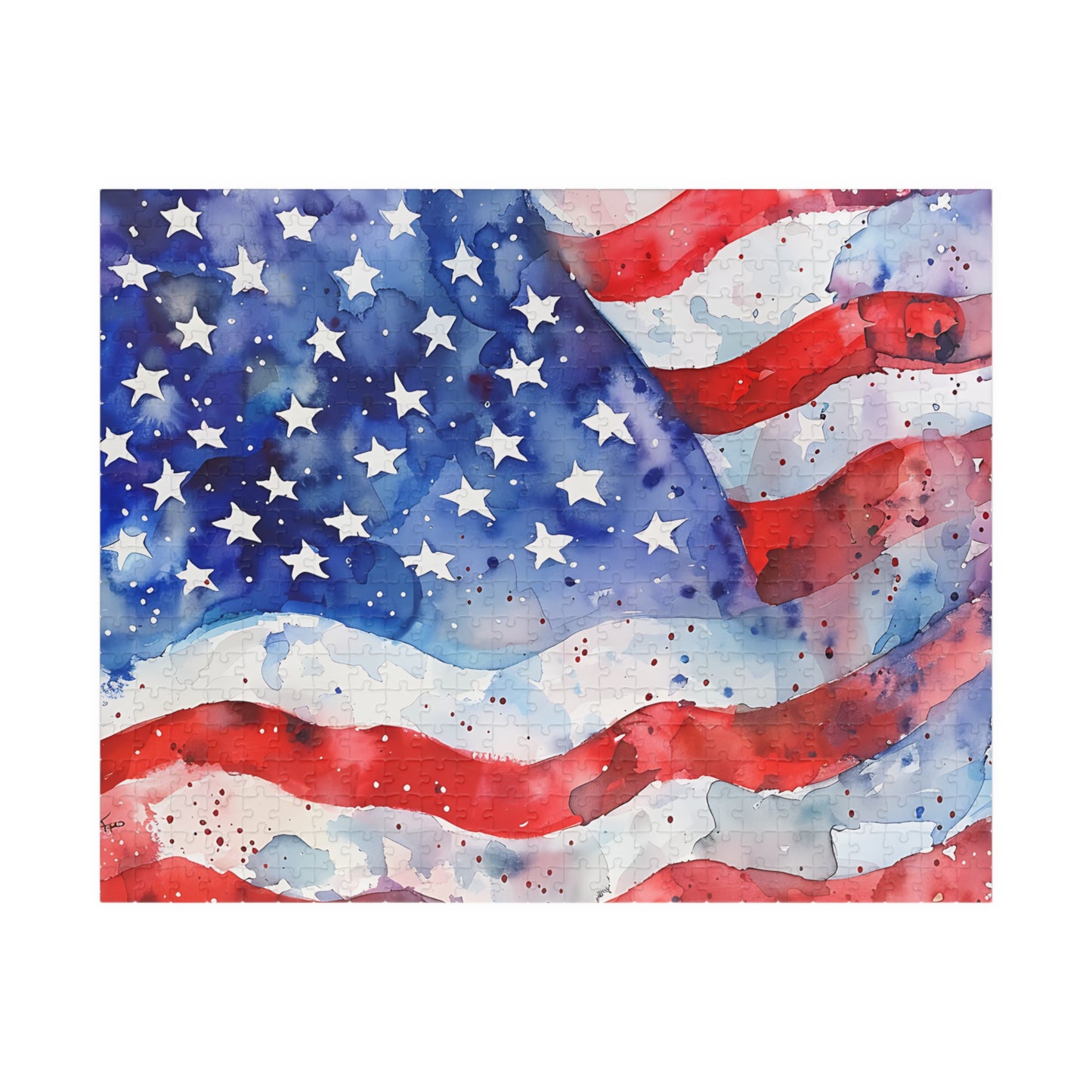 Patriotic Puzzle - American Flag Design, 110-1014 Pieces