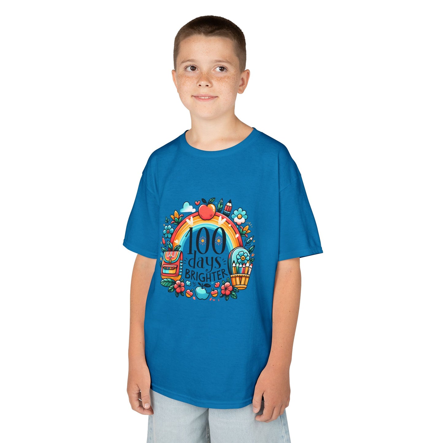 "100 Days Brighter" Children's Heavy Cotton Tee