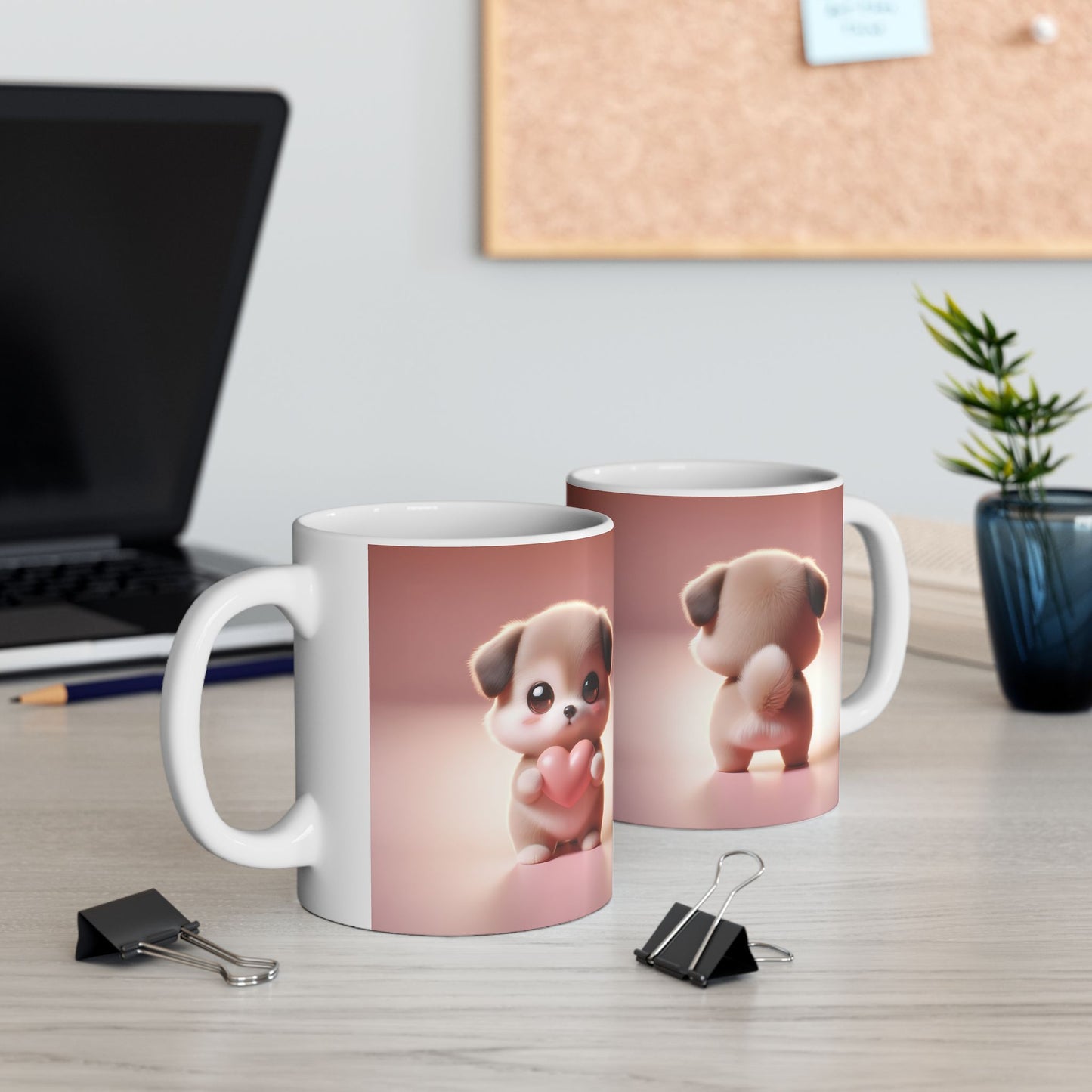 Valentine's Puppy Ceramic Mug