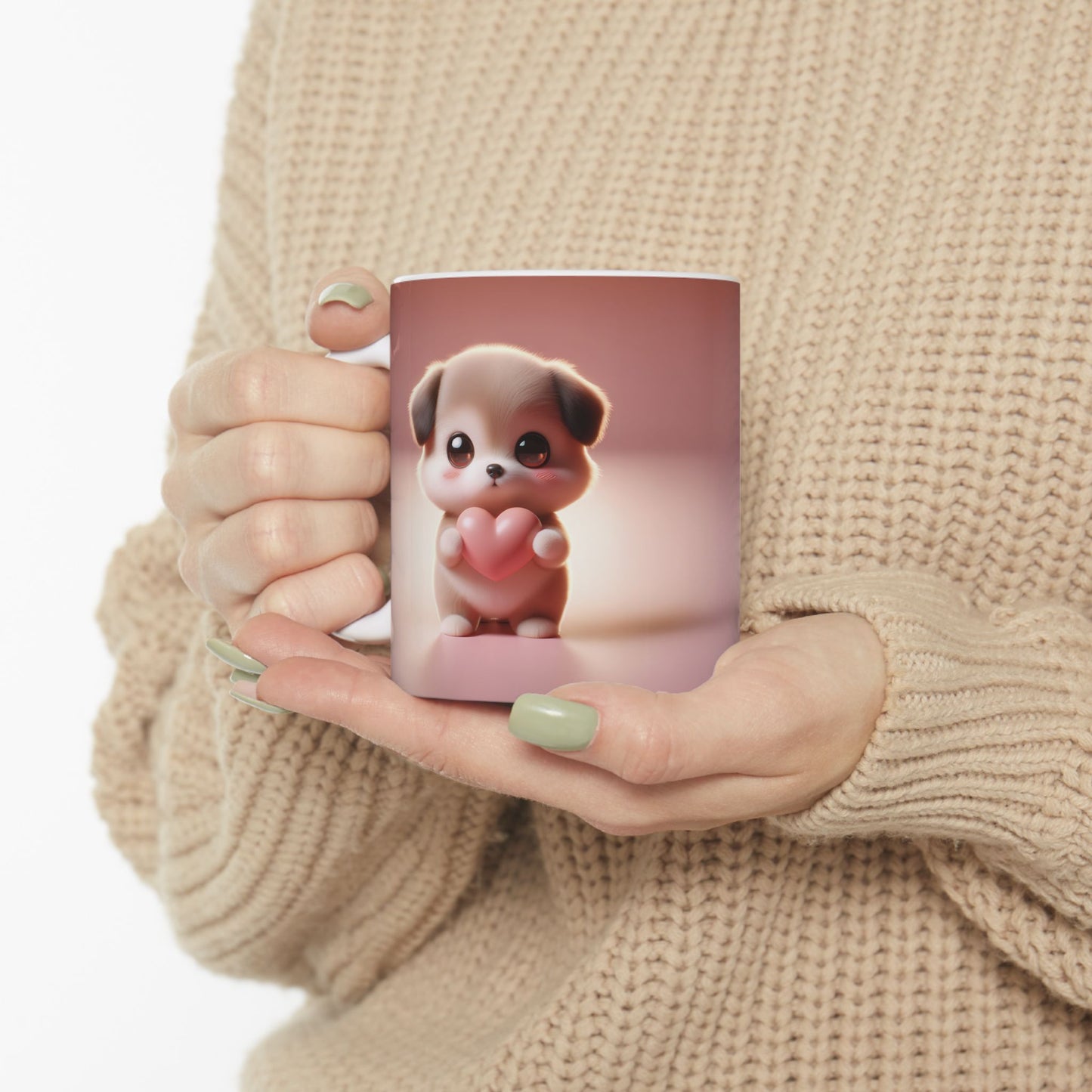 Valentine's Puppy Ceramic Mug