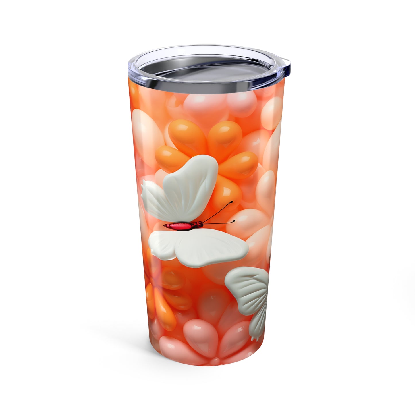 Orange Dream Butterfly 20oz Tumbler